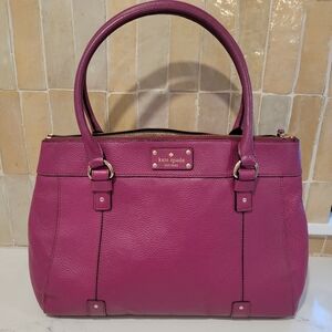 Kate Spade Berkshire Road Red Plum Leather Bag